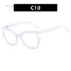 Fashion Women Anti Blue Light Glasses For Men Vintage Pearl Purple Cat Eye Frame Clear Lens Brand Colorful Female Eyeglasses