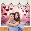 Red Pink Heart Balloon Background Multi Functional Love Banner Birthday Festival Wedding Couple Portrait Photography Backdrop
