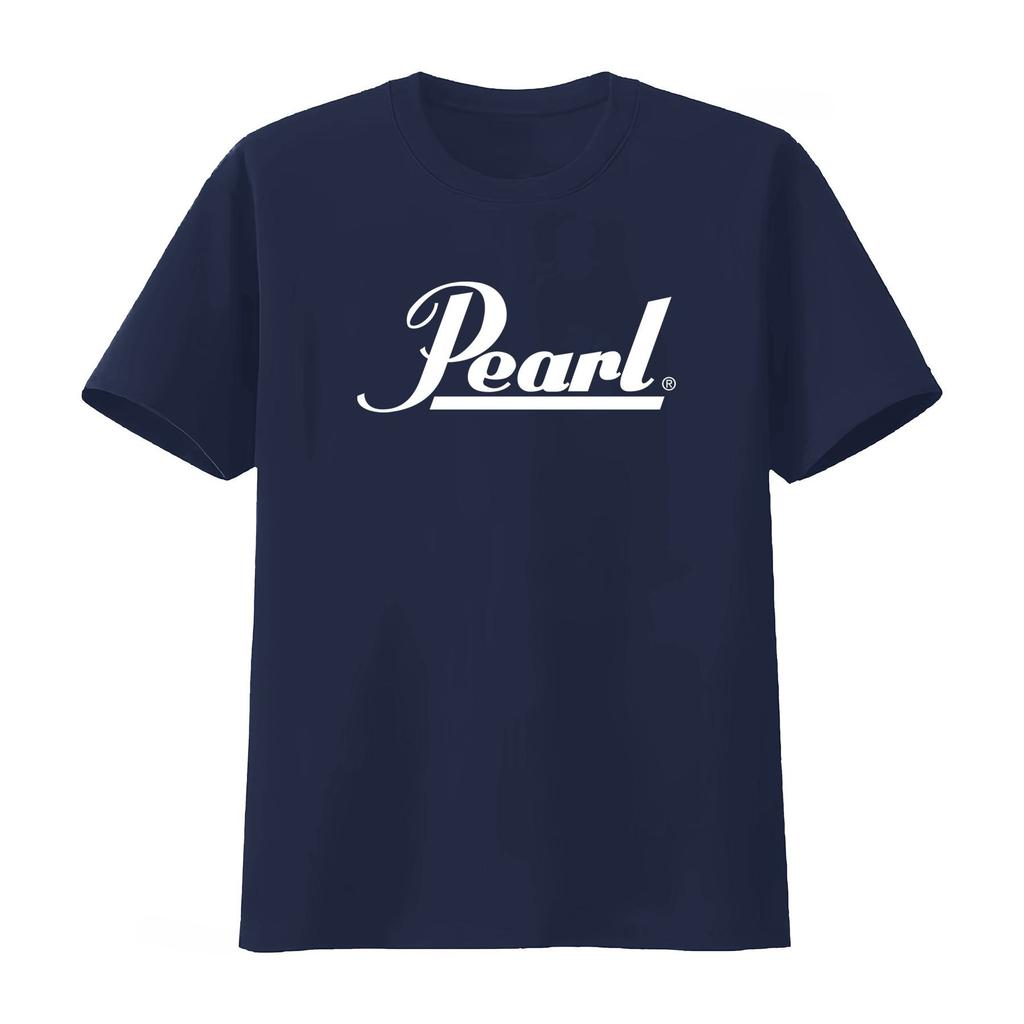 Pearl Drums Logo T-Shirt Schwarz Weiß Rocke deinen Stil mit ikonischem Vintage Unisex Weichem Herren Unisex und Damen 2026 Sommer Neues T-Shirt