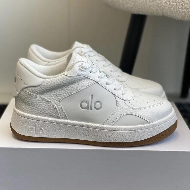 

2025 ALO Women s Trendy Color-Block Thick-Sole Canvas Sneakers - Versatile Couple Style 40 белый