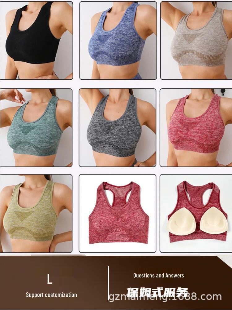 Women's Yoga Sports Set: Hip-Lifting Fitness Pants, Shockproof Wireless Bra, Vest, and Underwear Shorts