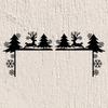 1pc Creative Silhouette Wall Stickers – Decorative Door Corner & Frame Art, Stylish Iron Art for Unique Wall Decoration