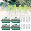 4Pcs Mini Greenhouse 12-Compartments Indoor Greenhouse Propagation Greenhouse Nursery Box Air Vent