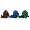 12cm 3D Printed Easter Eggs with Icy Crystal Mini Dragon Articulated Dragon Figure Easter Basket Stuffers Party Favors for Kids
