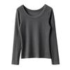 Women's 300g Silk Wood Fiber Modal Cotton Crew Neck Slim Fit Long Sleeve Base Layer