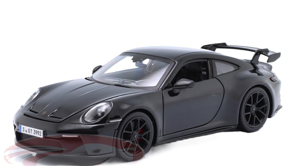 

Burago Mini Car Porsche 911 GT3 2021 Black 1/24 (992) [Item]