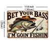 Metal Wall Art Hand-Painted Tin Sign Vintage Home Decor