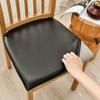 Waterproof PU Chair Cushion Cover For Kitchen Dining Room Leather Seat Cover Dining Room Chair Seat Cushion Cover Solid Color