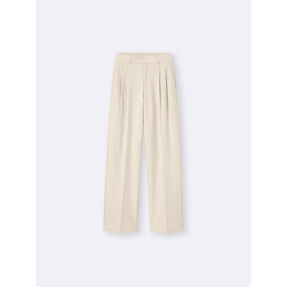 Gu By Uniqlo Tuck Wide Pants+ec  Length 80.0cm 