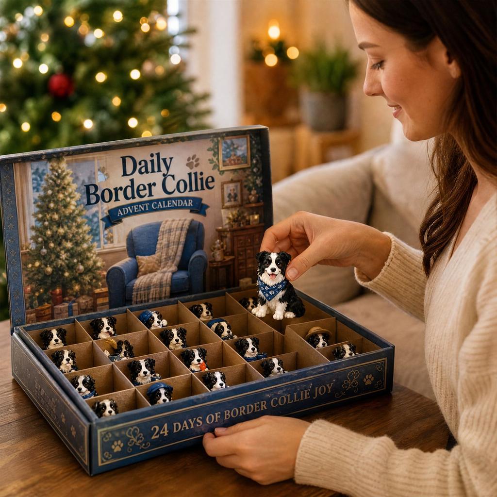 Border Christmas Advent Calendar Holiday Countdown Surprise Gift