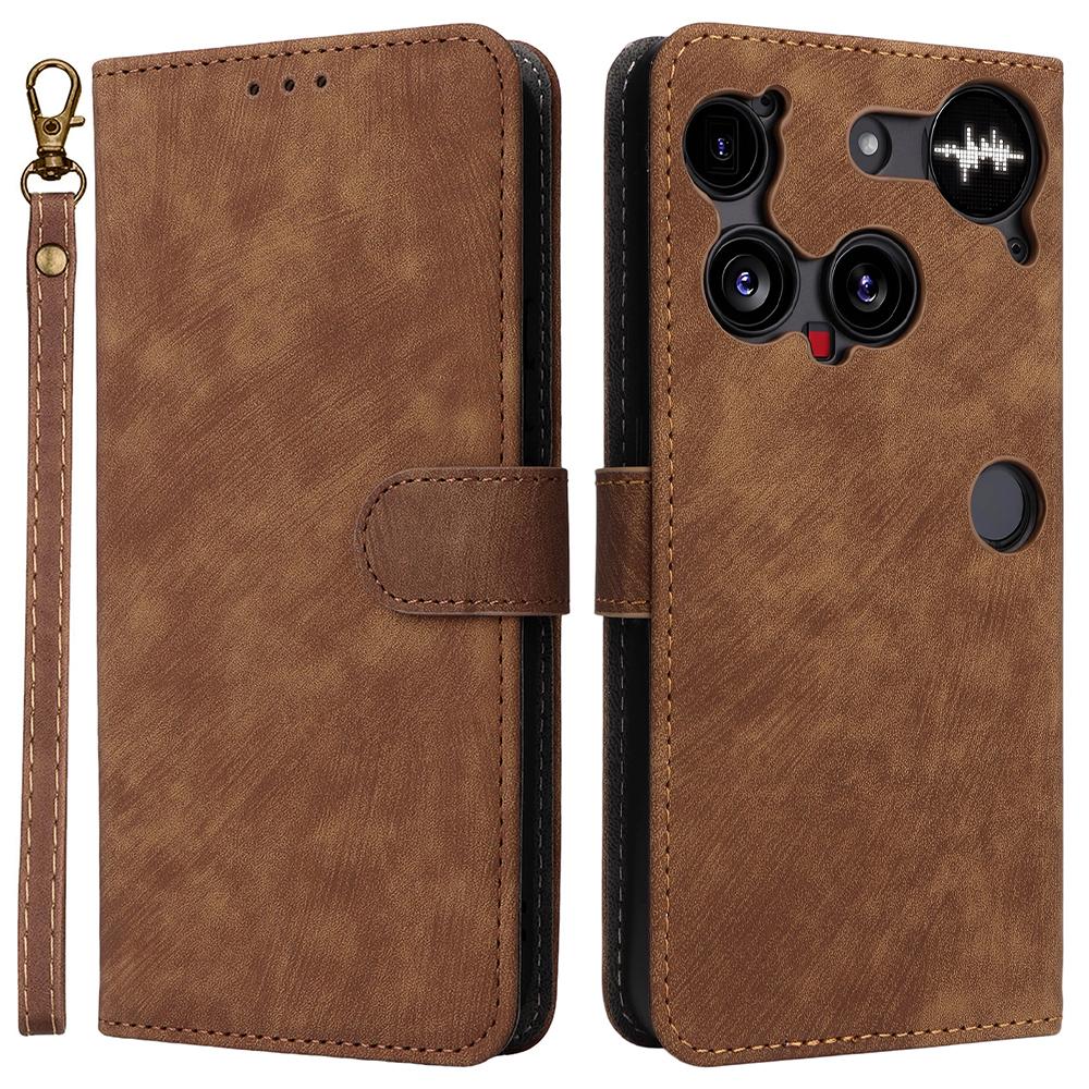 For Nothing Phone (3) 5G Case Wallet RFID Blocking PU Leather Phone Cover Stand with Strap