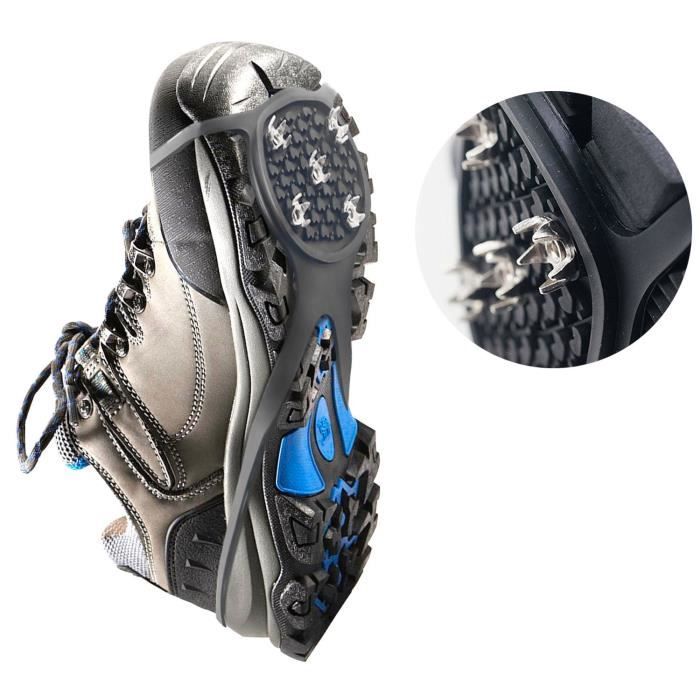 Semelles antidérapantes - TD® - Lot de 2 - Avec pointes - Pour neige et glace - Taille 36 à 46