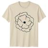 Minimalist Botanical Floral Line Art T-Shirt Outline Drawing Botanical