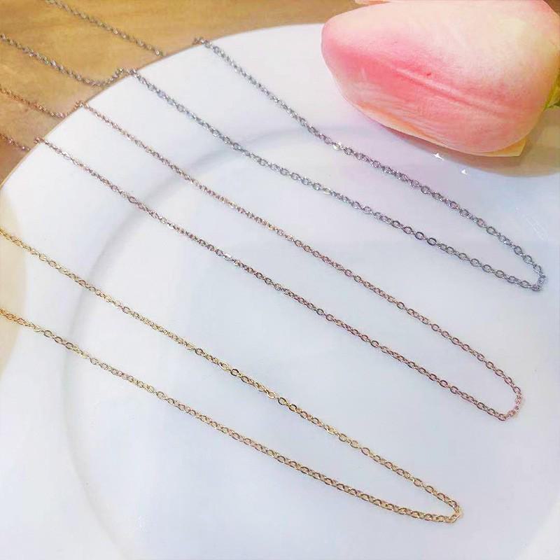 

Высококачественное корейское ожерелье из титановой стали: Невыцветающий, легкий, простой роскошный кулон с цепочкой на ключицу для женщин