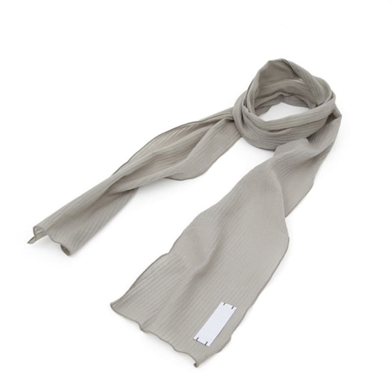 UNDERCONTROL STUDIO THIN SCARF / LAYER STRIPE / G GREY