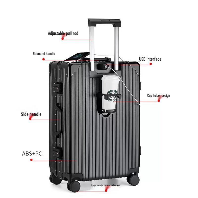 Ba Qian Li 28-inch Expandable Travel Suitcase