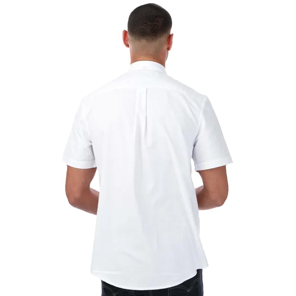 Farah Mens Drayton Oxford Modern Short-Sleeved Shirt