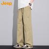 JEEP Men's Pure Cotton Relaxed Fit Straight-Leg Cargo Pants