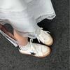 Star retro round head old star little dirty shoes 2025 new color matching lace-up casual sports little white board shoes women