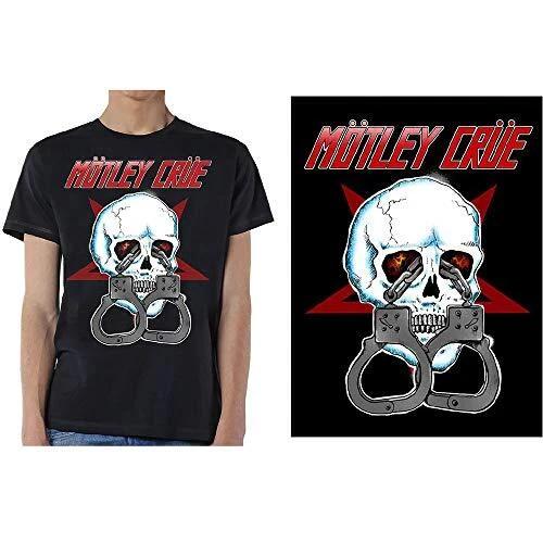 Motley Crue - Skull Cuffs 2 Men s Large T-Shirt - Black S