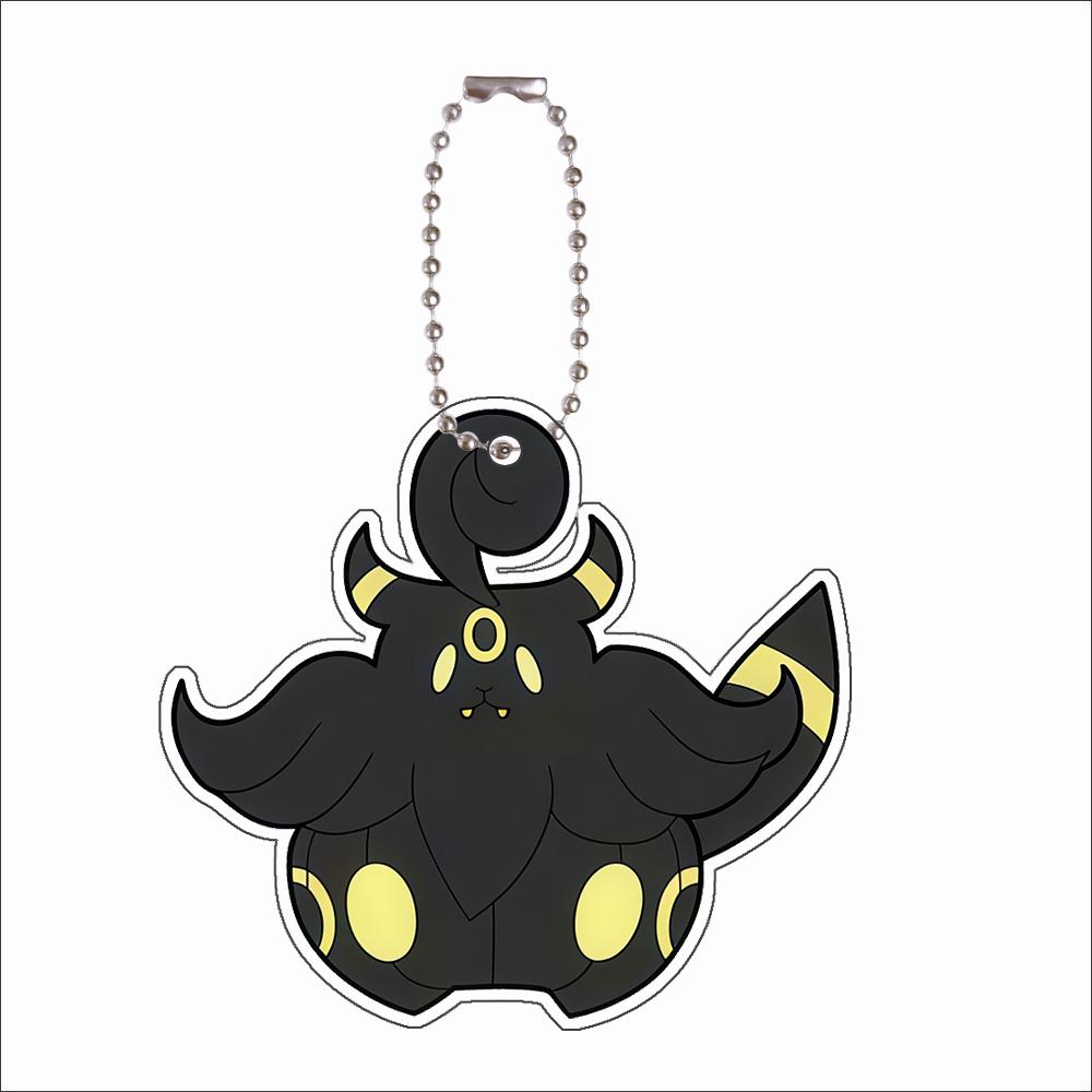 

Anime Acrylic Key Ring for Vaporeon Glaceon Jolteon Leafeon Sylveon Pumpkaboo Styles Q Version Acrylic Key Buckle Pendant Gift