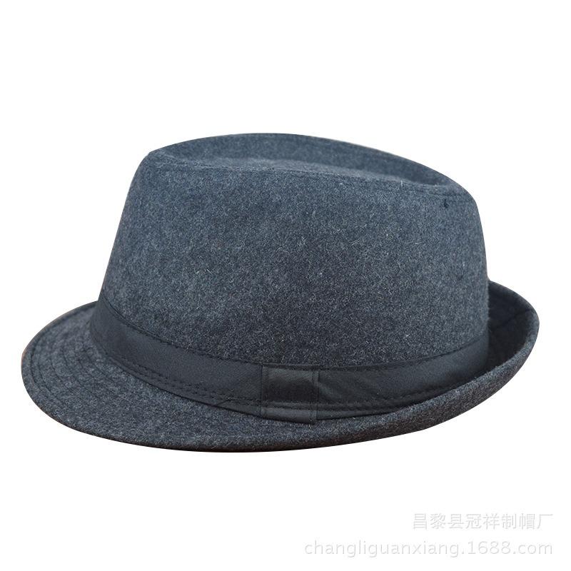 Autumn and Winter Models Are Available for Men and Women, British Retro Hats, Fashionable Gentleman Hats, Jazz Hats, Trendy Woolen Top Hats.