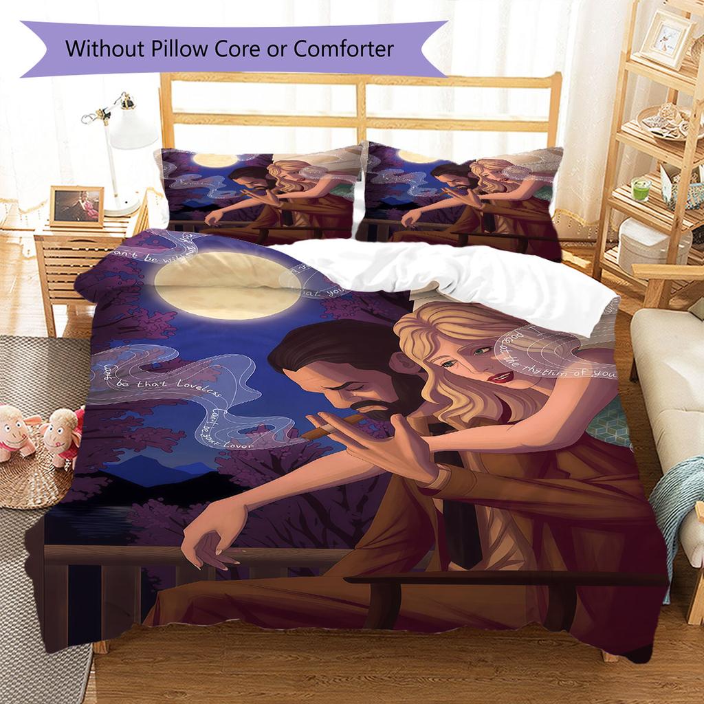 Rusty Lake Secret Bedding Quilt Set Quilt Cover Pillowcase Home Decoration Birthday Gift (1 * duvet cover + 2 * pillowcase, without core)