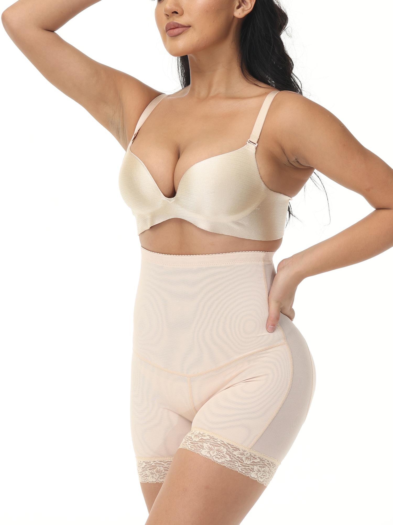 

Женские трусики с мягкой подкладкой и высокой талией, корректирующее белье, усилитель бедер, тренажер для талии, формирователь тела, нижнее белье с контролем живота 3XL бежевый