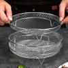 1pc/3pcs Air Fryer Accessories, Round Air Fryer Rack, Multi-purpose Air Fryer Accessories, Steam Rack, Stainless Steel Stackable Rack, Dehydrator