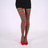 Christmas Stockings Striped High Elasticity Lady Vintage High Waist Pantyhose Cosplay Costume