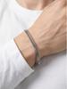 2pcs/set Thin Chain Bracelet for Men Boys,Stainless Steel Silver Color Box Chain Wristband,Minimalist Jewelry Gift