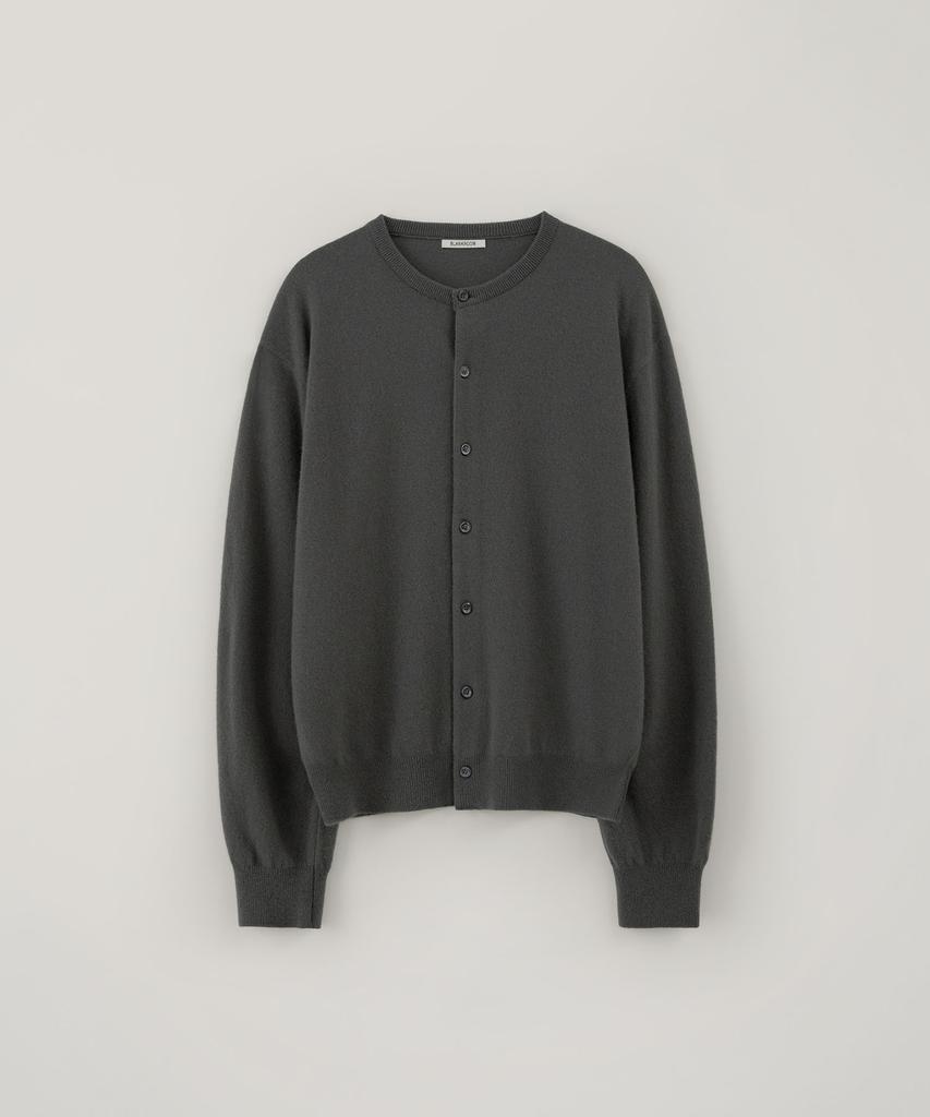 Blankroom Round Cardigan_Stone Gray