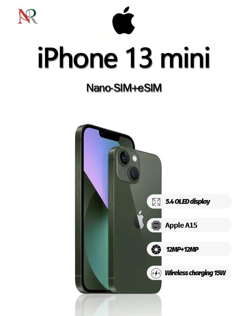 Apple IPhone 13 mini wersja amerykańska smartfon język globalny, pojedyncza karta SIM + eSIM telefon odnowiony