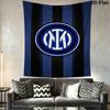 Inter Milan Logo Wallpaper Threepiece Set 1 Duvet Cover 2 Pillowcase Without Core Soft And Comfortable Christmas Birthday Gift