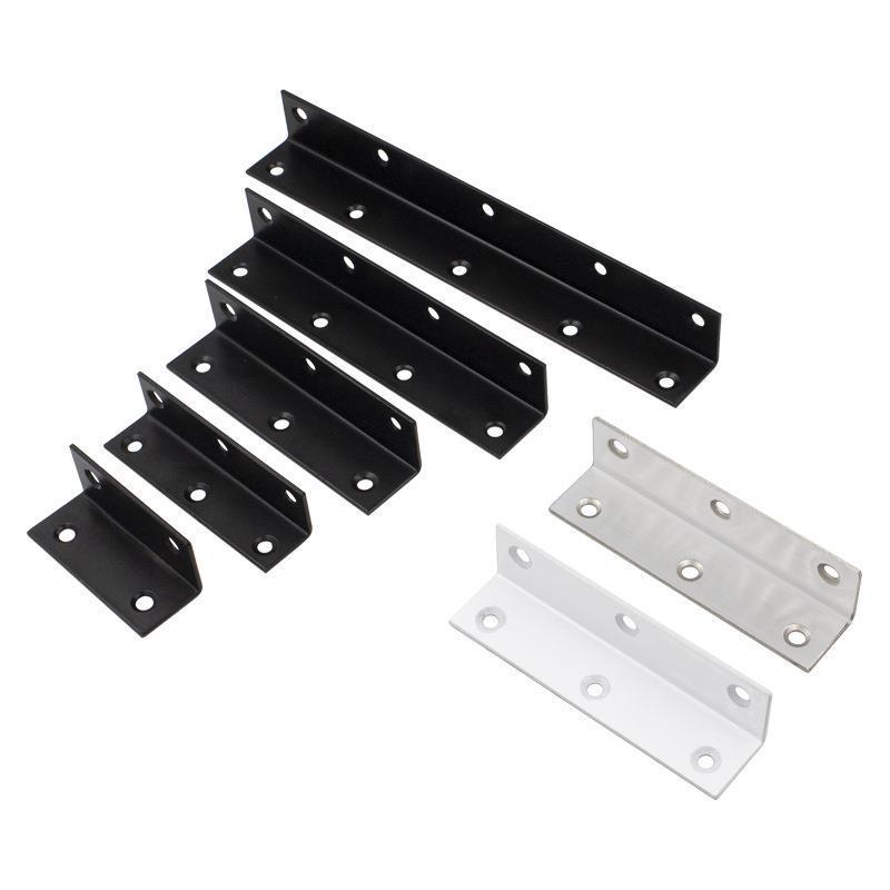 Stainless Steel L-Shaped 6-Hole 90° Angle Bracket for Shelves, Tables, and Chairs