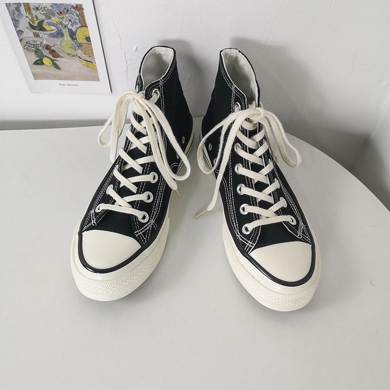 Canvas Shoes Female High-top Student Shoes Board Shoes 19