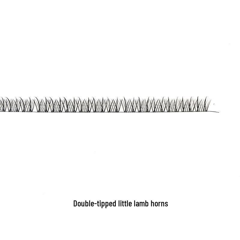 Multi-Style DIY Natural Dense Semi-Finished Pre-Curved Segmented Half-Lash Eyelashes