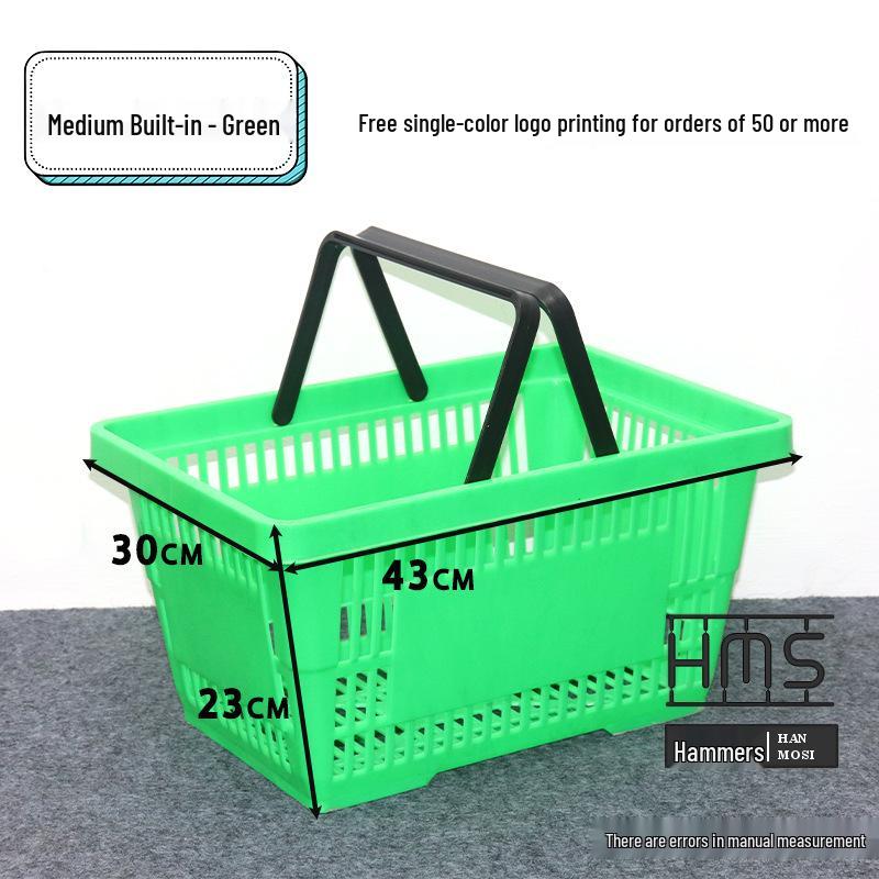 Thickened Handheld Plastic Shopping Basket - Suitable for Snacks, Household Vegetables, and Convenience Stores