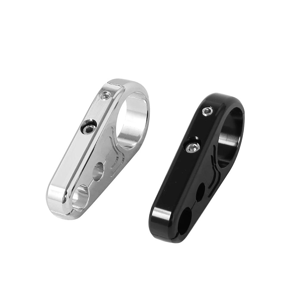 Motorcycles Brake Clutch Cable Wire Clamp 25mm Handle Bar Cable Clamp Replacement Compatible with Davidson 1 Inch Handlebars