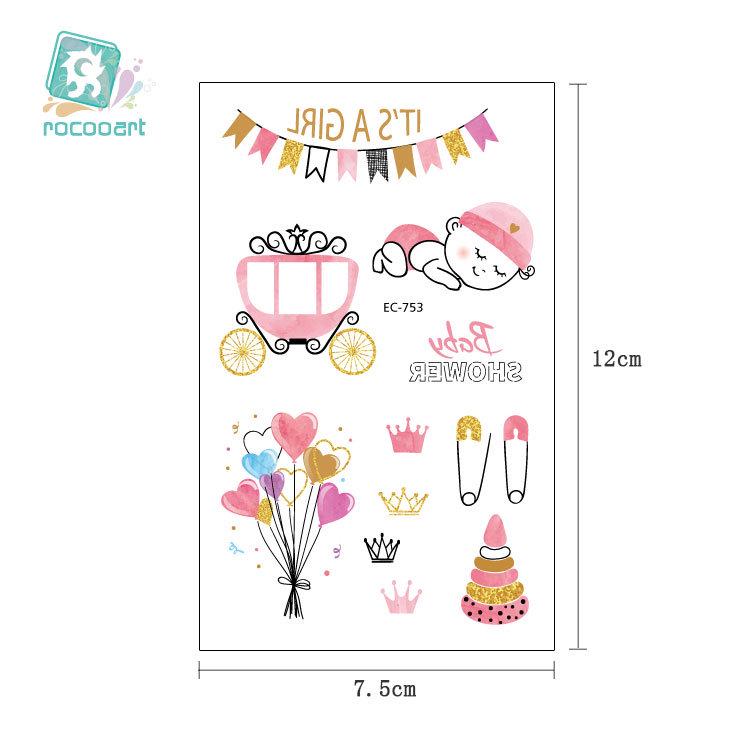 Children's Waterproof Princess Cartoon Tattoo Stickers for Birthday Parties