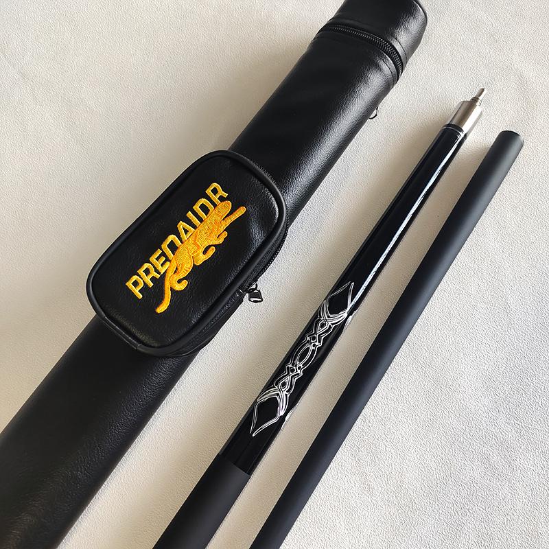 Carbon Fiber Billiard Cue Stick 13MM 9-Ball 1/2 Split Cue Stick147cm 19OZ Straight Non-Slip Sweat Absorption Pool Cue with Case and Freebies