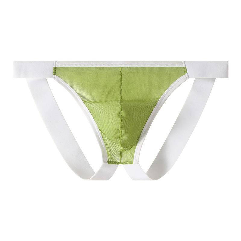 Men's Underwear Transparent Mesh Fun Thong Men's Solid Color Thong Underwear
