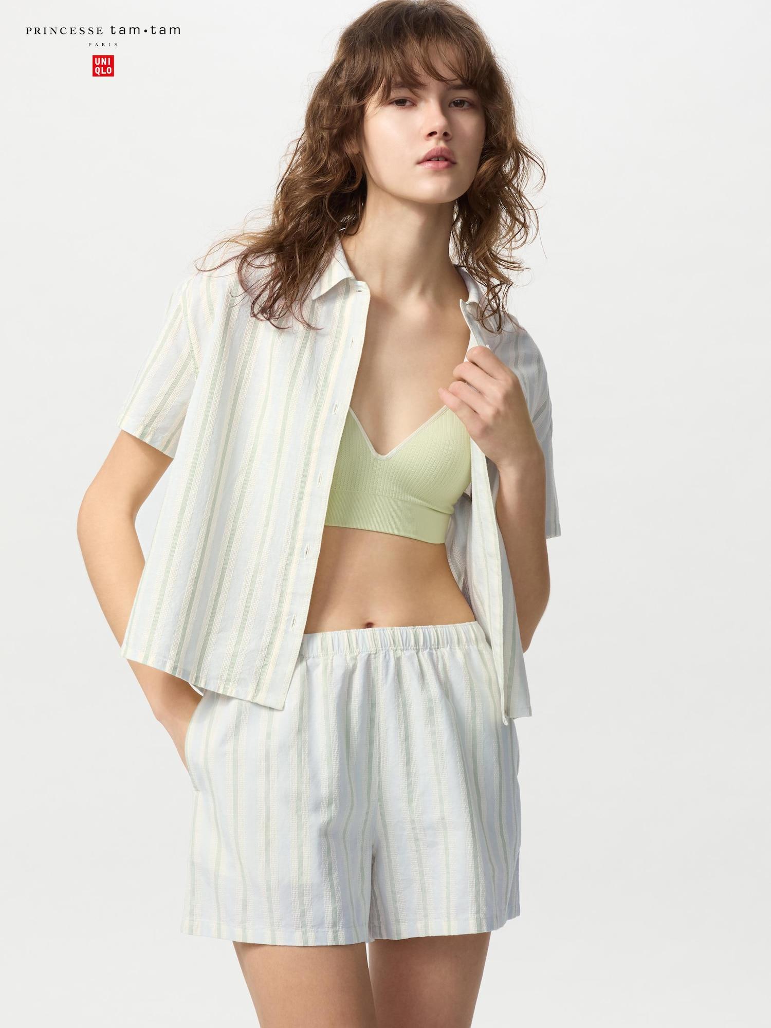 

Uniqlo Пижама с коротким рукавом в полоску 61 BLUE/WOMEN XS