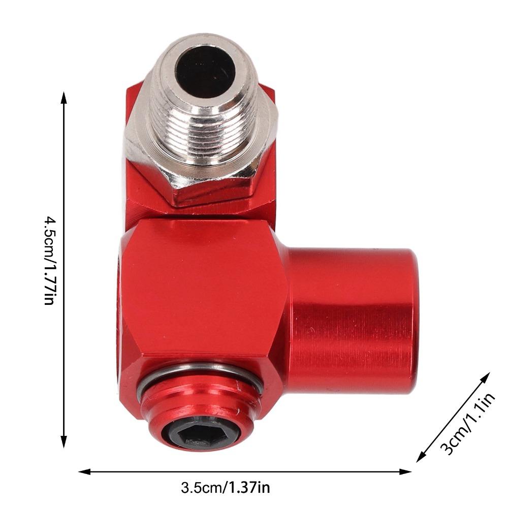 4 PCS 1/4 Inch Size Swivel Air Hose Connector Red Aluminum Air Tool Swivel Fitting 360 Degree Rotation NPT Thread