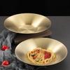 Stainless Steel Western Fruit Salad Stirring Bowl Round Dinner Plates Noodle Bowls Tableware Kitchen Tools