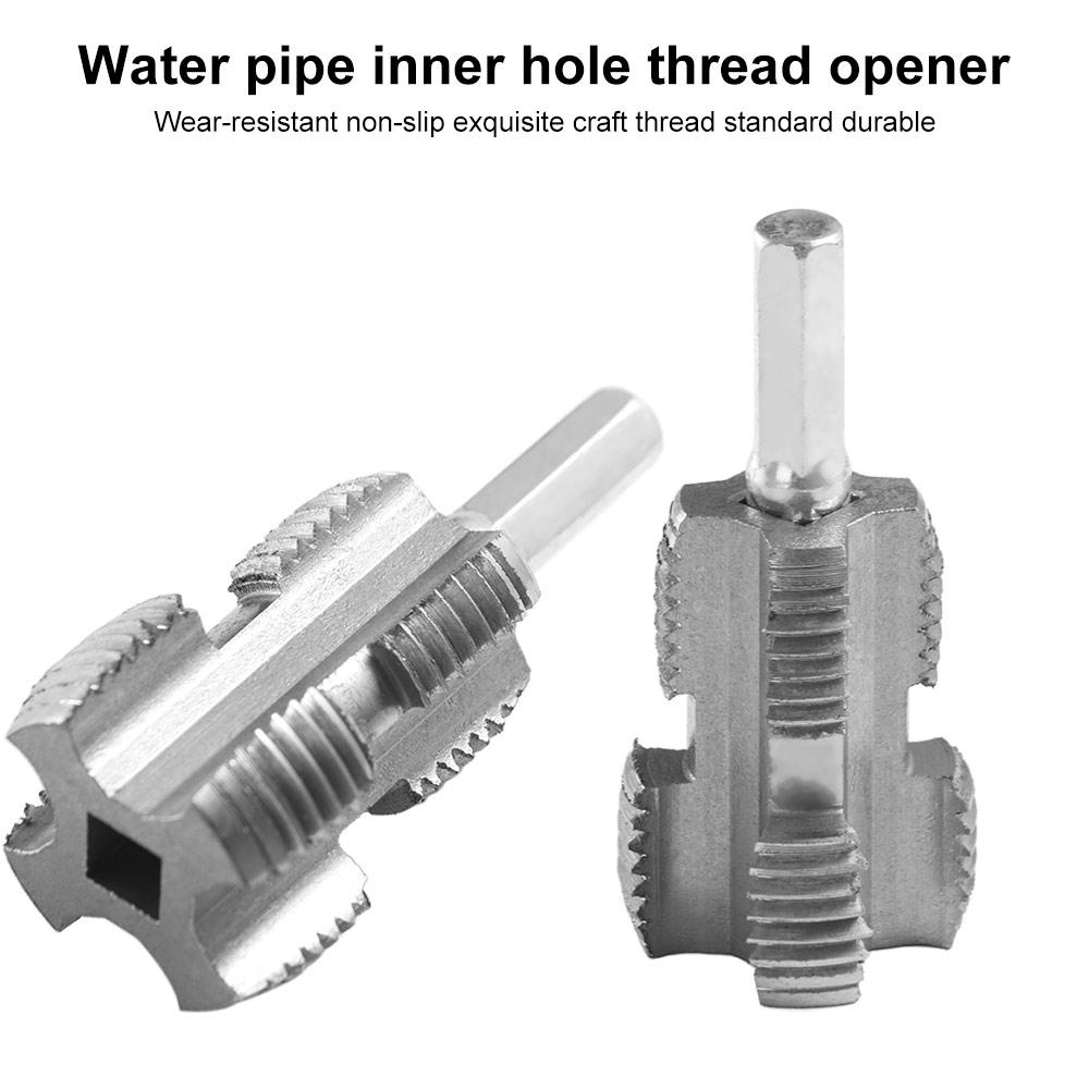 Threading PPR Water Pipe Inner Hole Drill Double Heads Pipe Threader Tap  Tools Accessories