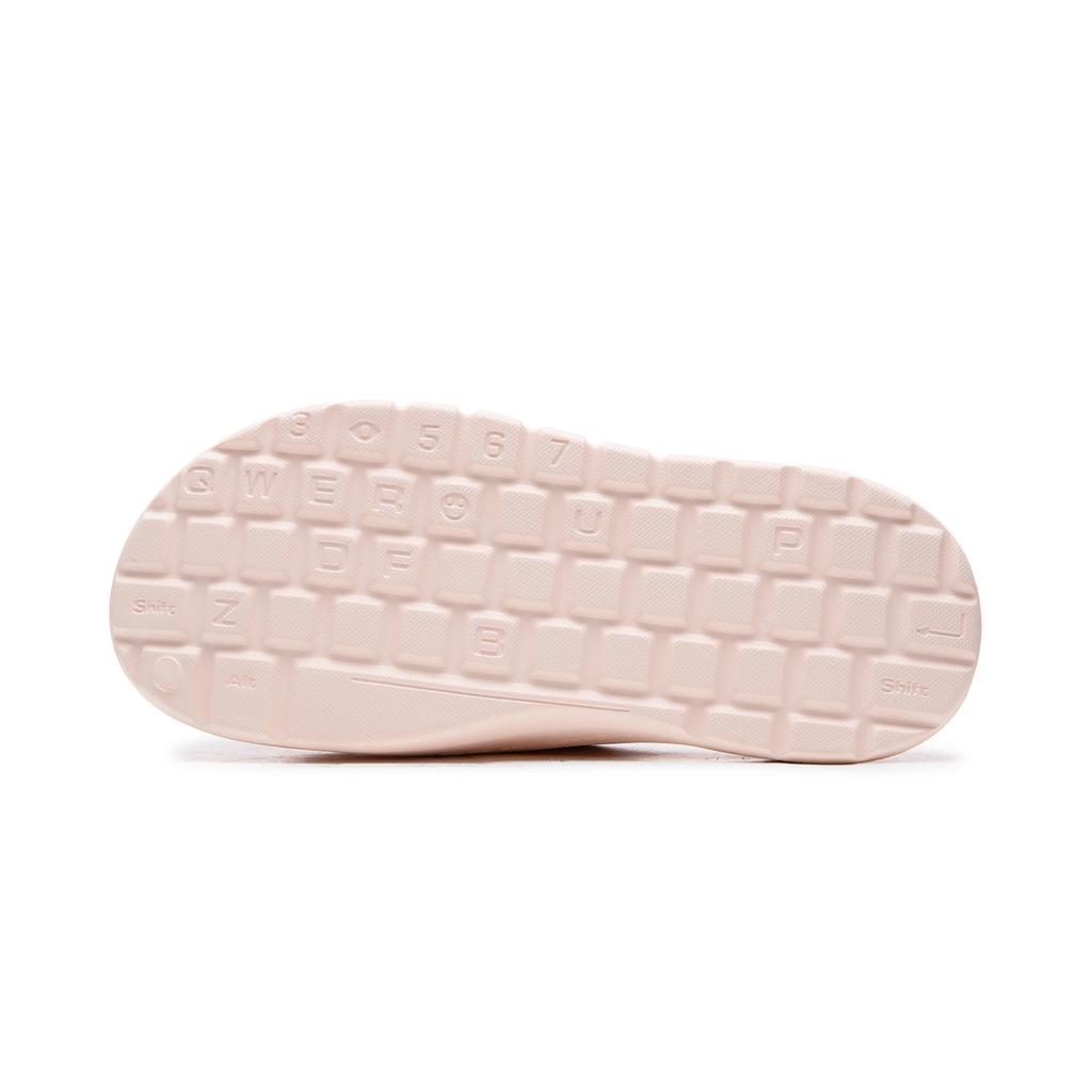 Li Ning Abrasion Resistant Cushioning Slide Slippers Unisex Pale Pink AGAW007-4