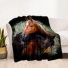 Horse Blanket Durable Comfort Great for Livingroom Couch Picnics for All Occasions Playful Design Suitable for Gifting Relatives and Friends