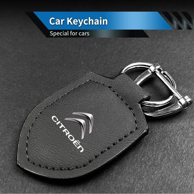 Portachiavi a Forma di Scudo per Auto Portachiavi con Emblema Metallico per C4 C3 C5 C1 C3 Berlingo Celysee Cactus Picasso Aircross Saxo Grand