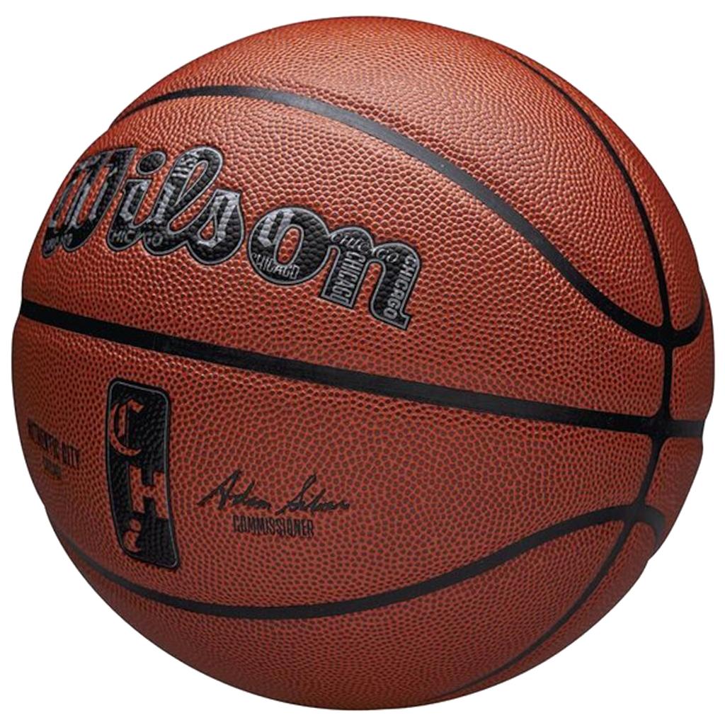 Wilson NBA Authentic City Chicago Ball, Unisex Orange Basketball